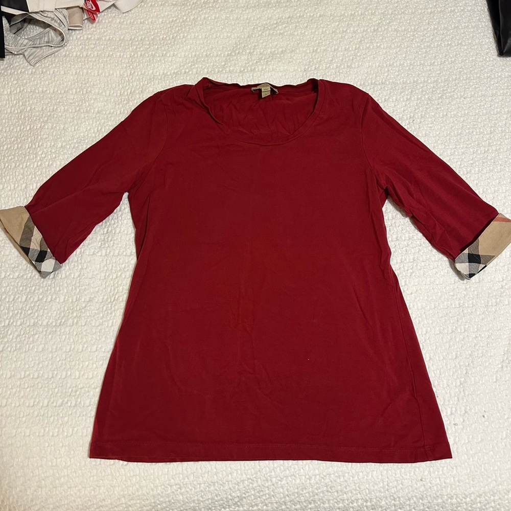Burberry cropped long sleeve shirt